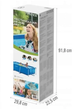 Каркасний басейн, Intex 28271, прямокутний, 2300 л, розмір 260х160х65 см, у коробці - зображення 2
