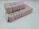 Набор 2 махровых полотенца для ванной VIP COTTON FILIZ-N, фрапе. 70*140см + 50*90см - изображение 1