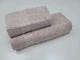 Набор 2 махровых полотенца для ванной LUX COTTON AKASYA, пудра 70*140см + 50*90см - изображение 1