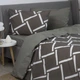 Постельное белье ТЕП Happy Sleep Khaki Angles Ранфорс евро наволочки 50х70 см Хаки (53960200215) - изображение 2