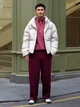 Брюки женские Uniqlo 195450001 2XL Бордовые (1159859778) - изображение 5