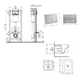 Готовое решение Qtap для ванной комнаты: подвесной унитаз Gemini Ultra Quiet 485×340×350 + комплект инсталляции Nest 4 в 1 (квадратная клавиша Satin) - изображение 2