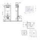 Готовое решение Qtap для ванной комнаты: подвесной унитаз Gemini Ultra Quiet 485×340×350 + комплект инсталляции Nest 4 в 1 (круглая клавиша White) - изображение 2