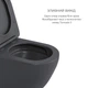 Комплект Qtap Robin Anthracite 3 в 1: підвісний унітаз Ultra Quiet + біде підвісне + раковина накладна QTROBAN49157 - зображення 4