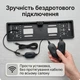 Камера заднего вида с рамкой для номера RIAS R-315 беспроводная Wi-Fi IP66 Black (3_08086) - изображение 2