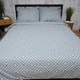 Комплект постельного белья Moon&Star Бязь Gold Люкс Silver Maze King Size 220x240 наволочки 2х40х60 (MS-820011690) - изображение 2
