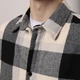 Рубашка Pobedov Tartan на пуговицах клетчатая черно-белая размер XL - изображение 4