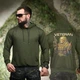 Худи Trenash с принтом Veteran олива размер 2XL - изображение 1
