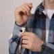 Сорочка Pobedov Tartan на ґудзиках картата синьо-чорна розмір 2XL - зображення 5