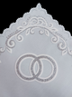 Серветка весільна вінчальна для свічок, під обручки silver. - зображення 4