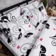 Комплект постельного белья Moon&Star Бязь Gold Люкс Cat Romance Полуторний Євро 160х220наволочки 4х50х70 (MS-820010663) - изображение 3