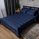 Комплект постельного белья Moon&Star Satin Stripe Royal Blue Полуторний 143х210 наволочки 2х70х70 (MS-820013072) - изображение 1