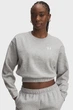 Жіночий сірий світшот UA Rival Fleece Piped Crew Under Armour XS 6007035-011 - зображення 1