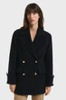 Жіноче чорне вовняне пальто LENGTH Gant M 4700390 - изображение 1