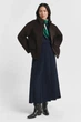 Жіноче темно-коричневе вовняне пальто SHORT WOOL JACKET WITH ZIP Gant S 4700395 - изображение 6