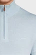 Чоловіча блакитна вовняна кофта EXTRAFINE MERINO WOOL HALF ZIP Gant XXL 8050206 - изображение 2