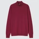 Гольф Uniqlo EXTRA FINE MERINO розмір S червоний (438787) - зображення 2