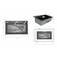 Lidz Handmade H7545B Мийка для кухні інтегрована Decor Black PVD Honeycomb 3,0/1,0 мм LDH7545BDECPVD48373 - зображення 2
