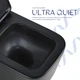 Унитаз подвесной Qtap Crow Ultra Quiet 485×340×290 мм, Matt Black, с сиденьем Slim Duroplast/Soft-close/Quic - изображение 5