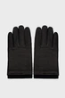 Чоловічі чорні шкіряні рукавички CASHMERE LINED LEATHER GLOVES Gant L 9930051 - изображение 1