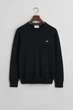 Чоловічий чорний джемпер CLASSIC COTTON C-NECK Gant L 8030561 - изображение 5