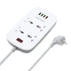 Сетевой фильтр питания ColorWay 4 розетки/4USB White 1.8м (1QC3.0 + 3 AUTO ID) (CW-CHU44QW) - изображение 1