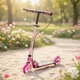 Самокат Skyper Pegas двухколесный колеса PU 145 мм, стальная рама, ручной тормоз Pink 5-12 лет (PS-71643) - изображение 4