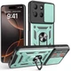 Чехол Fiji Camera Defence для Motorola G15 / G15 Power бампер с защитой камеры и подставкой Green - изображение 1
