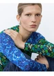 Топ жіночий XS з довгими рукавами ZARA з драпірованим принтом - зображення 10