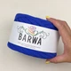 Пряжа стрічкова Barwa трикотажна плоска для в'язання макраме синя №772 - изображение 2