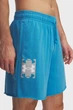 Чоловічі блакитні шорти UA Rival TerryLogo8inShort Under Armour MD 1390147-452 - изображение 4