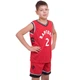 Форма баскетбольная детская NB-NBA RAPTORS Leonard Леонард 2 BA-0970 Размер L-128-134см Красно-черный - изображение 1