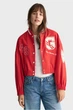 Жіночий червоний бомбер CROPPED VARSITY Gant L 4700308 - изображение 1