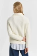 Жіноча біла кофта COTTON TEXTURE HALF ZIP Gant S 4805342 - изображение 3