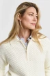 Жіноча біла кофта COTTON TEXTURE HALF ZIP Gant S 4805342 - изображение 4