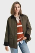 Жіноча темно-зелена вощана куртка WAXED COTTON BARN Gant M 4700382 - изображение 1