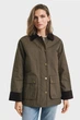 Жіноча темно-зелена вощана куртка WAXED COTTON BARN Gant M 4700382 - изображение 5