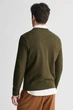 Чоловічий оливковий джемпер COTTON MICRO TEXTURED Gant XXL 8030210 - изображение 3