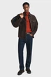 Чоловічий червоний вовняний джемпер SUPERFINE Gant S 87213 - изображение 2