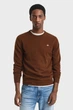 Чоловічий коричневий вовняний джемпер SUPERFINE LAMBSWOOL C-NECK Gant L 87211 - изображение 1