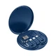 Кейс-органайзер з набором кабелів та адаптерів (Type-C PD 60W 25cm, Type-C to USB-A/Lightning/MicroUSB), скріпкою та місцем під SIM (2xNano, 1xMicro) 84x12mm, Dark-Blue - зображення 1