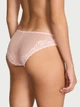 Трусики из эластичного хлопка с кружевом Victoria's Secret Stretch Cotton Heart Lace Hiphugger Panty Л розовые (27187007) - изображение 2