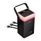 Повербанк HOCO DB103A 65W fully compatible power bank with built-in cable and camping light 60000mAh, 2USB, black - зображення 1