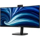 Монитор TFT 34" Philips 34B2U3600CH, WQHD, VA, 120Гц, изогн., 2xHDMI, DP, USB-C, RJ-45, USB-hub, HAS, черный - изображение 3