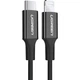 Кабель USB 2.0 Type-C M-Lightning M, 2 м, 3A, Nickel Plating ABS Shell Чорний, US171 UGREEN - зображення 1