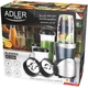 Фітнес-блендер Adler AD 4084 500Вт/ Pulse/ 4 скляні пляшки 700мл, 2x500мл, 300мл - изображение 8