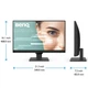 Монитор TFT 23.8" BenQ GW2490, IPS, 100Hz, 2хHDMI, DP, колонки, черный - изображение 7