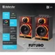 Акустична система 2.0 Defender Futuro, 20Вт Bluetooth/USB/TF/AUX, LED, чорна - изображение 7