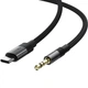 Перехідник USB-C --> 3.5 mm (F) 15cm audio converter J11 Acefast чорний - зображення 3