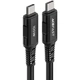 Кабель USB 2.0 Type-C M-M, 2 м, 100W C4-03, zinc alloy, Чорний, Acefast - изображение 3